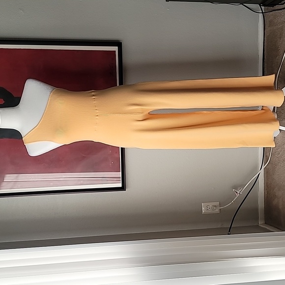 NWT Free People Beach Waverly Sweater One Piece Jumpsuit, Size M, Color Yellow - Picture 3 of 10